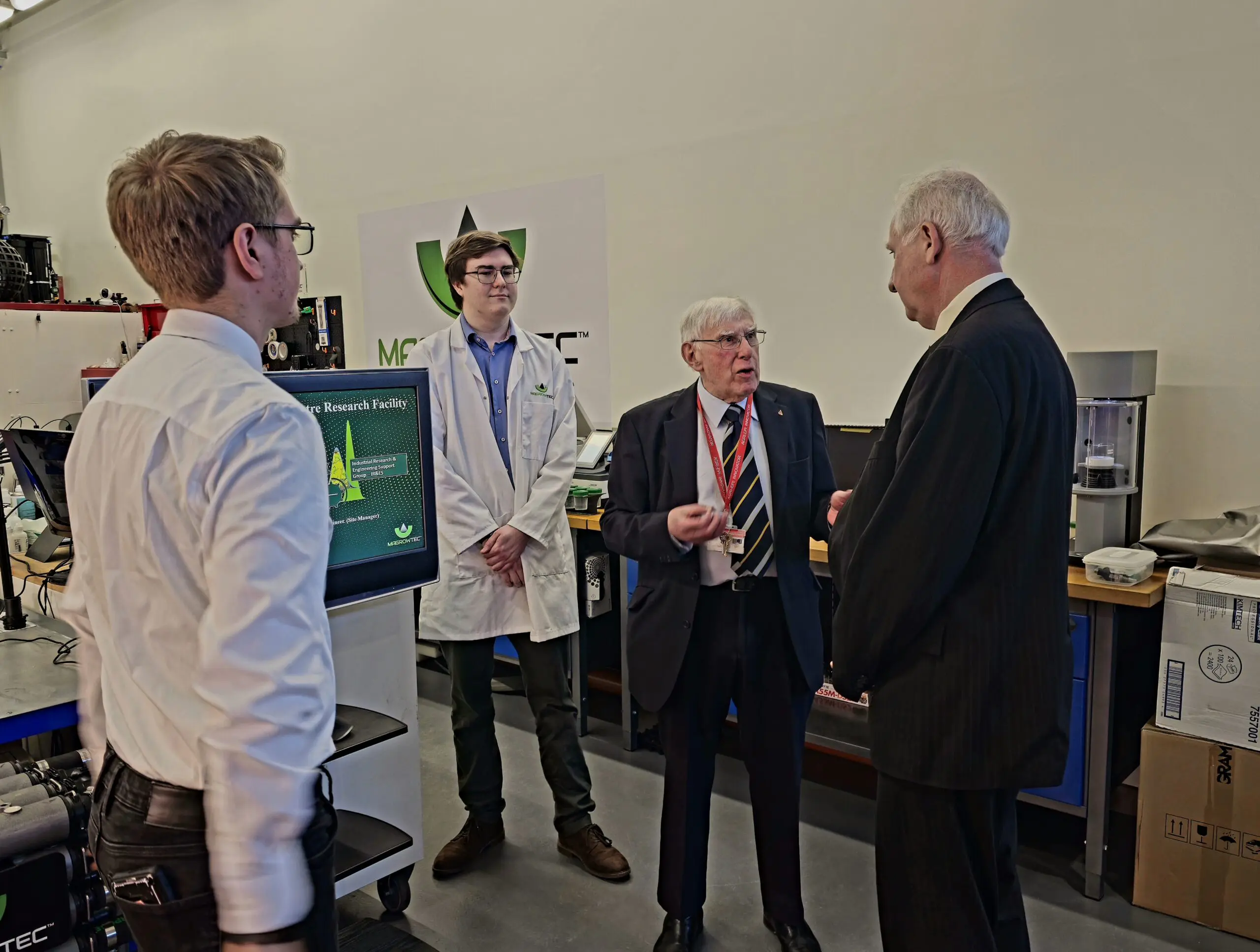 Minister Daniel Zeichner touring Harper Adams University’s campus with The Institute for Agriculture and Horticulture (TIAH) and the UK Agri-Tech Centre