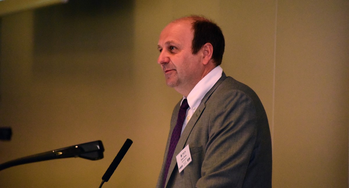 Dave Ross, speaking at an event