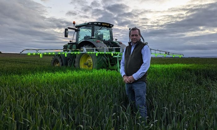 Farmer in his field of crops | Decision Support Innovation | UK Agri-Tech Centre