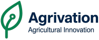 Transparent Agrivation blue text logo
